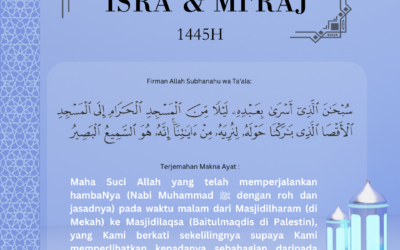 SELAMAT MEMPERINGATI PERISTIWA ISRA’ DAN MI’RAJ TAHUN 1445H